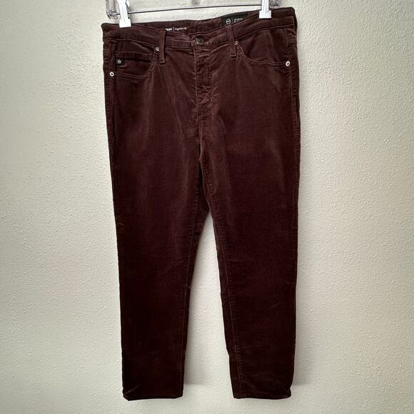 Adriano Goldschmied Prima Corduroy Cigarette Jeans Brown Women 29 - Picture 4 of 15